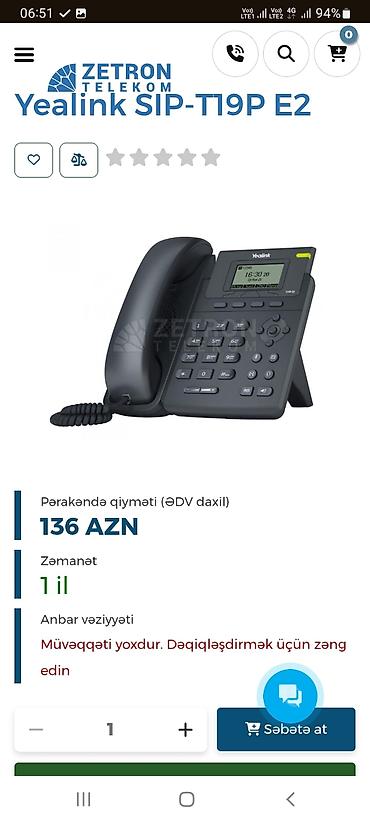 Stasionar telefonlar: Ofis Telefonu Satilir — 5