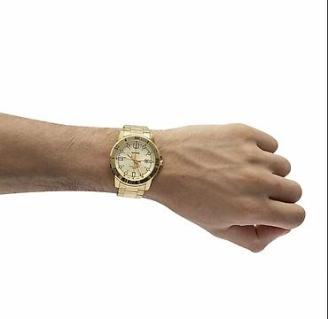 часы kasio: CASIO мужские кварцевые часы в золотистом исполнении - Корпус и — 8