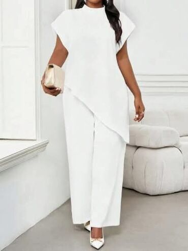 Kompleti: 💫Ženski komplet – asimetrična bluzica i široke pantalone ✅Cena — 6