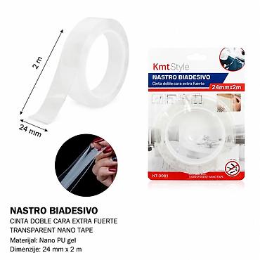 KMT Transparentna nano traka 3280587 Transparentna dvostrana nano