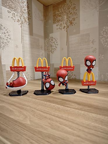 any unboxing giris: Məhsul: McDonald’s x Spider‑Man kolleksiya fiqurları (4 ədəd set) — 6
