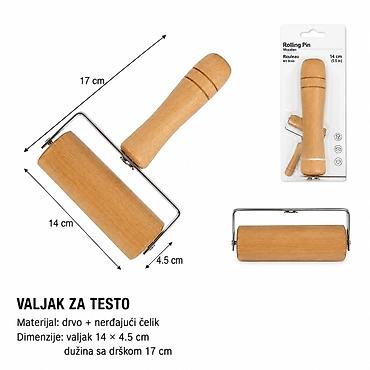 KMT Oklagija sa rotirajućim valjkom 5403248 Praktičan valjak za testo