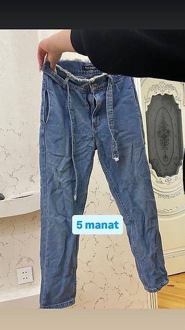 Digər qadın geyimləri: Qadın geyimləri paketi 1) Cins sarafan - Ölçü: S - Ön hissədə cib — 13