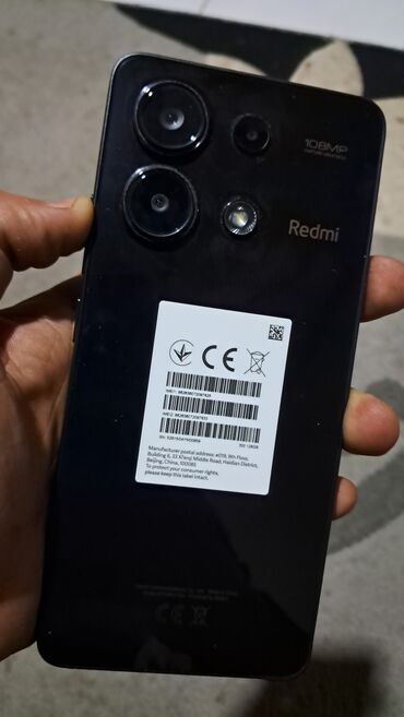 Redmi: Redmi Note 13, 128 GB, rəng - Qara, Barmaq izi, Face ID