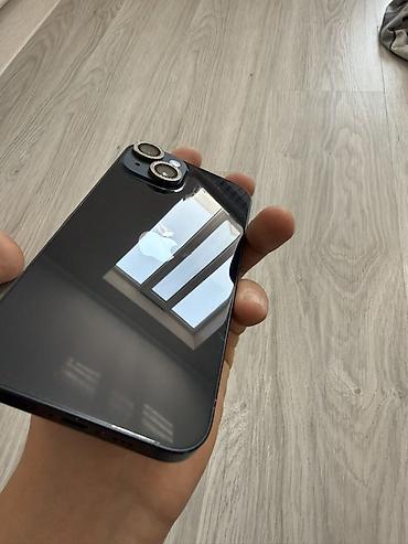 note 14: IPhone 14, Б/у, 128 ГБ, Midnight, Защитное стекло, 100 % — 2
