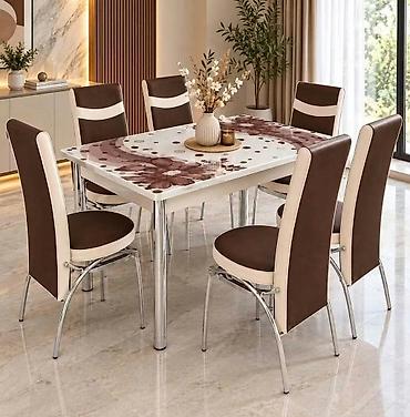 09. Turski komplet sto i 6 stolica cena 250e