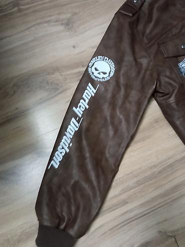 baka prase majice: Muška jakna sa kapuljačom – Harley-Davidson stil - Boja: braon — 5