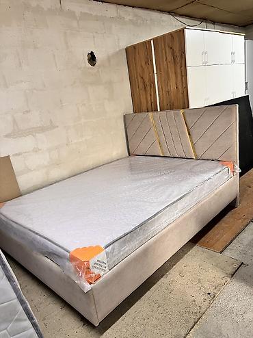 Другая мебель: Кровать Двуспальная металлическая каркас полностью обшитый разные — 14