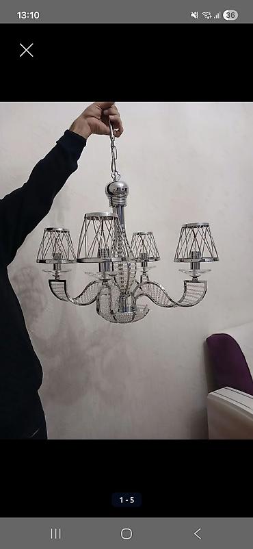 Çılçıraq, 5 lampa, Metal