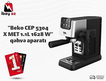"Beko CEP 5304 X MET 1.1L 1628 W" qəhvə aparatıBEKO CEP 5304 X MET -