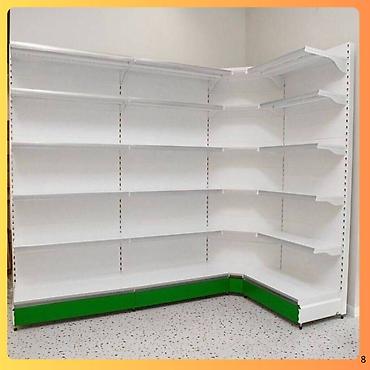 Торговое оборудование: Торговый стеллаж металлическая полка для магазина, железная мебель — 8