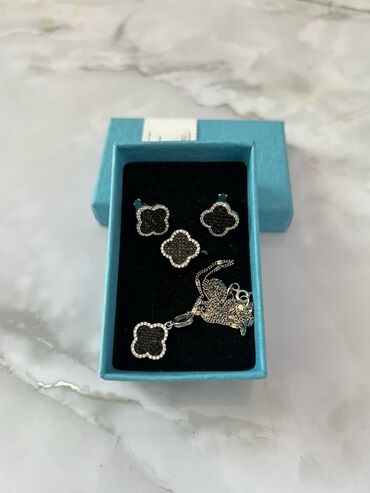 Серебряные наборы украшений: Набор украшений, Проба 925, Женские, Новый