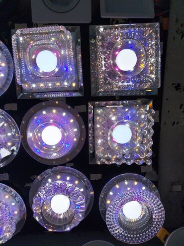 Bitkilər üçün dibçəklər: Çılçıraq, 1 lampa, Xrustal