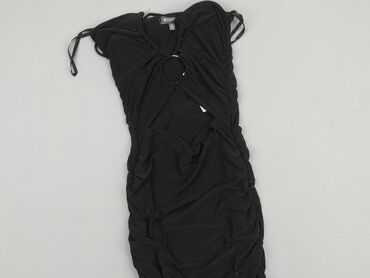 czarna sukienki z tiulowymi rękawami: Dress, 2XS (EU 32), Missguided, condition - Very good