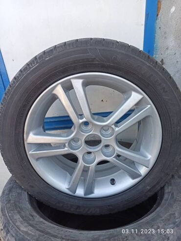 колёса на матиз: Колеса в сборе 205 / R 16, Зима, Б/у, Легковые, Литые, отверстий - 5
