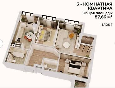 Продажа квартир: 3 комнаты, 88 м², 4 этаж, Евроремонт — 15