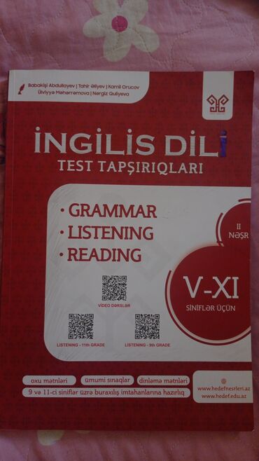 Tədris ədəbiyyatı: Hədəf ingilis dili 5-11 sinif 2 nəşr.İstifadə olunmayıb ideal