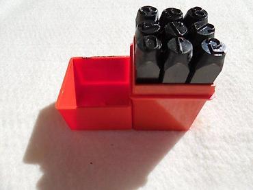 Setovi ručnog alata: Set udarnih žigova – slova i brojevi - Kompleti metalnih udarnih — 4