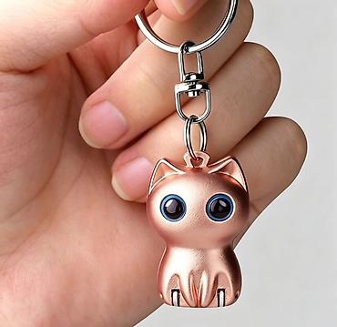 чехол для ключа: Брелок, Металл, Новый, Унисекс, цвет - Черный — 2