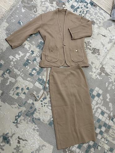 Повседневные платья: Женские длинные платья и накидка-абайя (набор) 1) Черная — 32