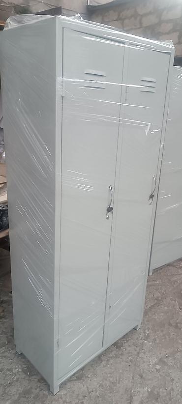 dəmir skaf: Yeni, 2 qapılı, Boz, Dəmir, Açılan, Düz dolab — 3