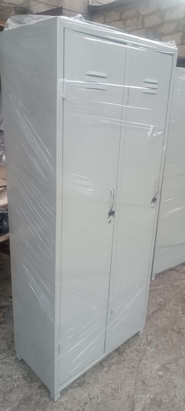 Ofis dolabları: Metall geyim dolabı – 2 qapılı - Material: möhkəm polad konstruksiya — 1