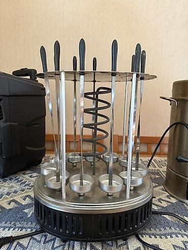 Elektrikli şaşlık/gril aparatı - 220V elektriklə işləyən, dairəvi