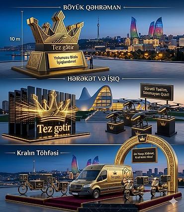 Услуги: Tez gətir – şəhərdaxili kuryer və çatdırılma xidməti Xidmətlər: - — 5