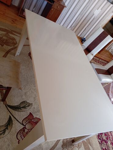 stol stul 2 ci el: Qonaq masası, İşlənmiş, Açılmayan, Dördbucaq masa