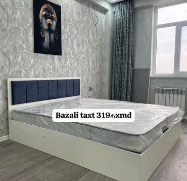кровать бу купить: Yeni, İkinəfərlik çarpayı, Bazalı, Matras ilə, Siyirməsiz