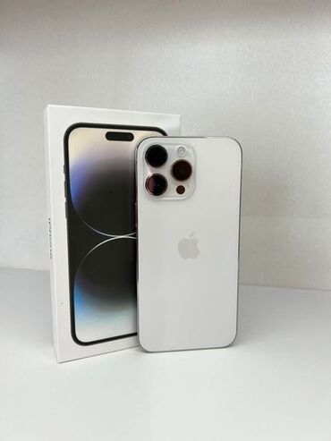 обмен на 12 про: IPhone 14 Pro, Колдонулган, 256 ГБ, Ак, Каптама, Куту, 85 %