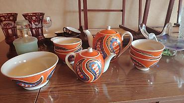 cay servizi: Çay dəsti, rəng - Narıncı, Farfor — 1