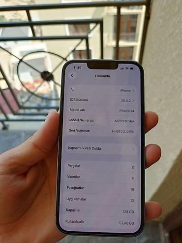 telefon iphone 14: IPhone 14, Mavi, Face ID — 7