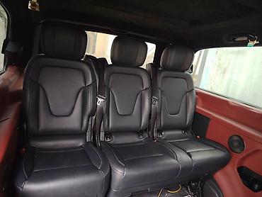 mercedes salon: Avtomobil üçün 3 yerlik arxa oturacaq komplekti - Material: yüksək — 1