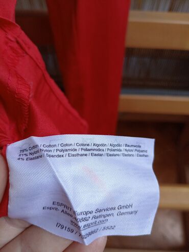 Košulje: Esprit, XS (EU 34), Pamuk, Jednobojni, bоја - Crvena — 12