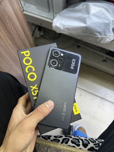 Poco: Poco X5 Pro 5G, Б/у, 256 ГБ, цвет - Черный, 1 SIM, 2 SIM