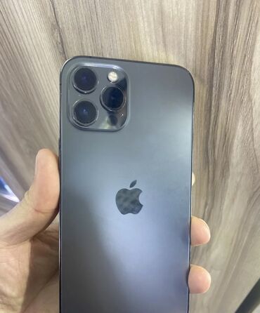 айфон 12 цена бишкек бу: IPhone 12 Pro Max, Колдонулган, 128 ГБ, Каптама, Кабель, 87 %
