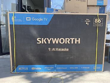 телевизоры 80 дюймов: Телевизор Skyworth 86" с Google TV - Диагональ: 86" - Платформа — 4