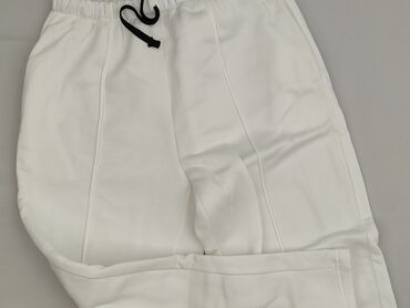 spodnie dresowe luźne: Material trousers for women, size M (EU 38)