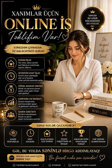 satici kassir: Satış məsləhətçisi tələb olunur, Yalnız qadınlar üçün, İstənilən yaş, Təcrübəsiz — 1