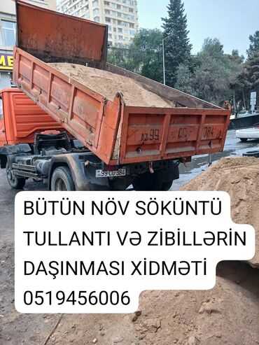 daşıma: Bütün növ yüklərin daşınması xidməti tullantı zibillərin daşıması