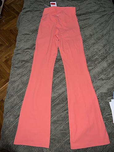 vikend torba: NIKE Zenvy Rib Women's High-Waisted Flared Leggings vel. S NOVO HJ — 10