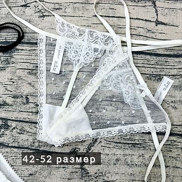 atlantic: Трусики, Бесшовная модель, Прозрачная модель, С кружевом — 2