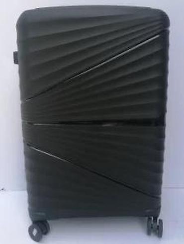 Putni koferi i torbe: Set od 3 kofera – elegantni crni tvrdi koferi na točkiće - Materijal — 18