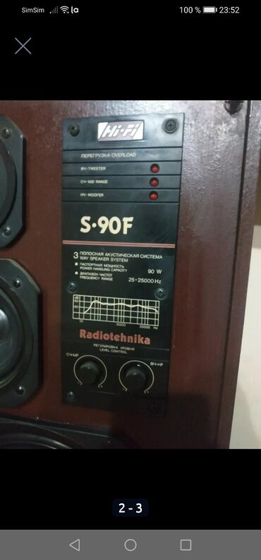 soni 2: Salam radiotehnika S90F modeli əla vəziyyətdədir heç bir detalı