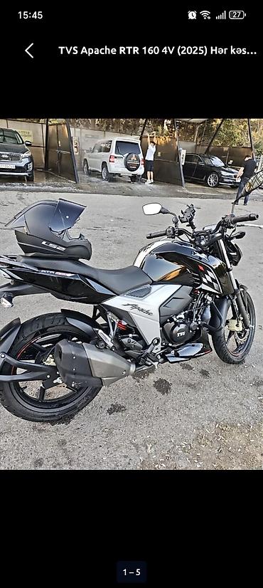 disk qabi: TVS Apache RTR 160 4V (2025) – şəhər və şossedə dinamik sürüş üçün — 2