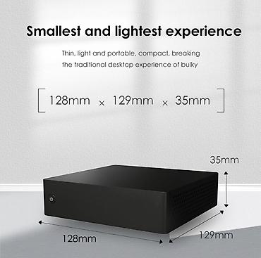 Korpuslar: Kompakt mini PC / mediabox 💻 *🖤 Şık qara korpus, ventilyasiya — 7