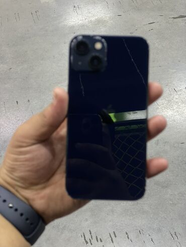 редми 12 с: IPhone 13, Колдонулган, 128 ГБ, Көгүлтүр, Коргоочу айнек, Каптама, 71 %