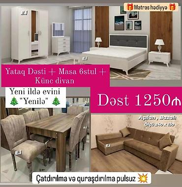 moydadır sifarişi: *🎄Yeni ildə Evini "Yenilə"🎄* ENDİRİM ! *Yataq dəsti + Künc divan+ — 1