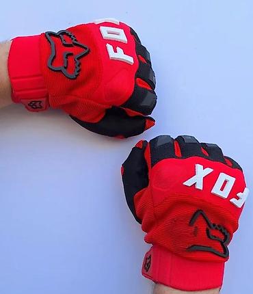 Oprema za bicikliste: FOX MTB/motokros rukavice – crveno/crne - Sportske rukavice za MTB — 8